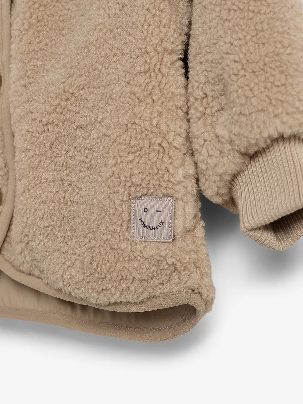 Hooded Teddy Jacket - Little - Beige