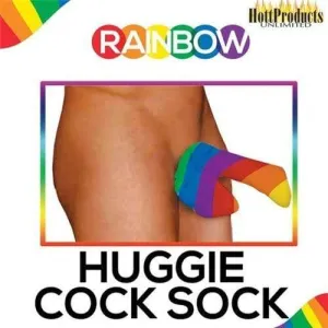 Huggie Cock Sock Rainbow