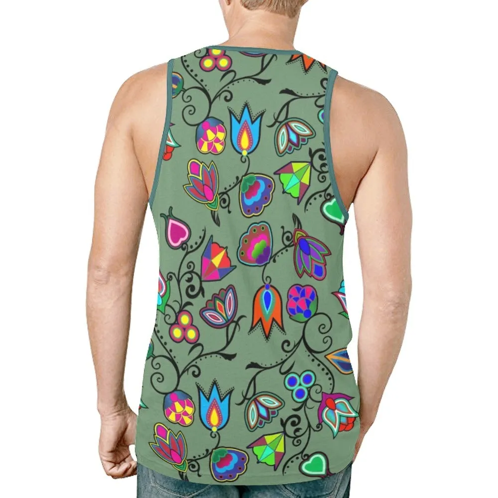 Indigenous Paisley Dark Sea Tank Top