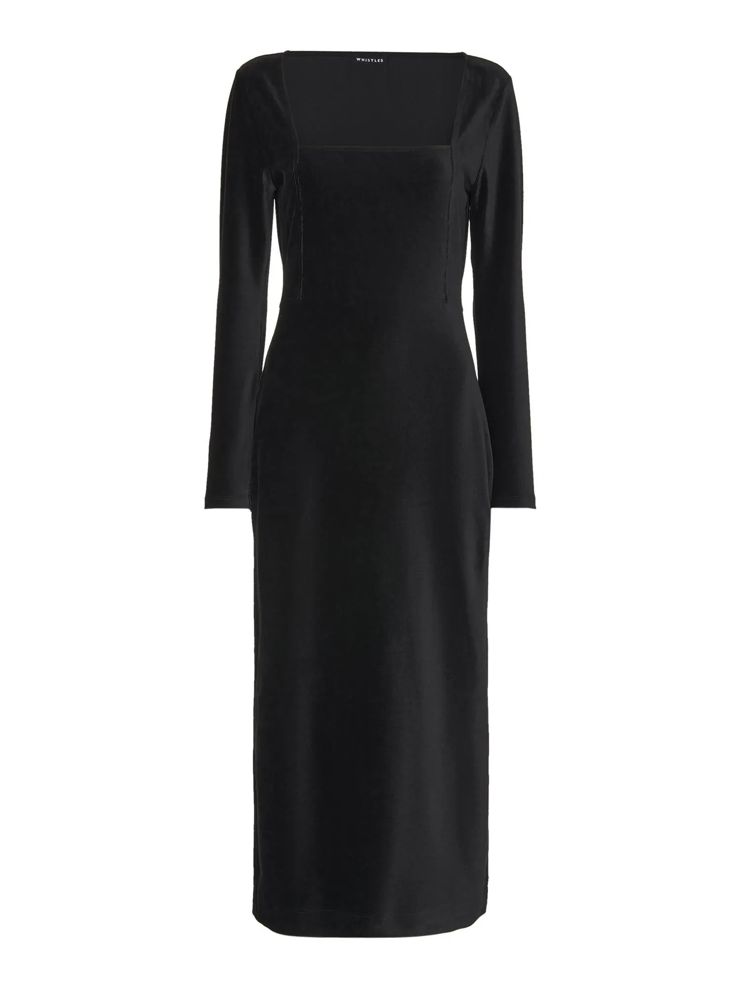 Jersey Velvet Midi Dress