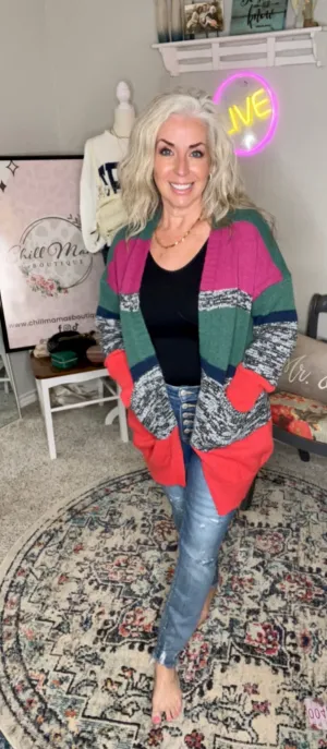 Keep it Cozy Striped Cardigan