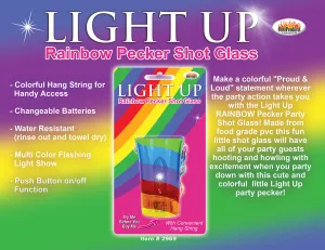 Light Up Rainbow Pecker Shot Glass