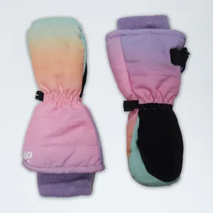 Little Girl's Pastel Ombre Mittens