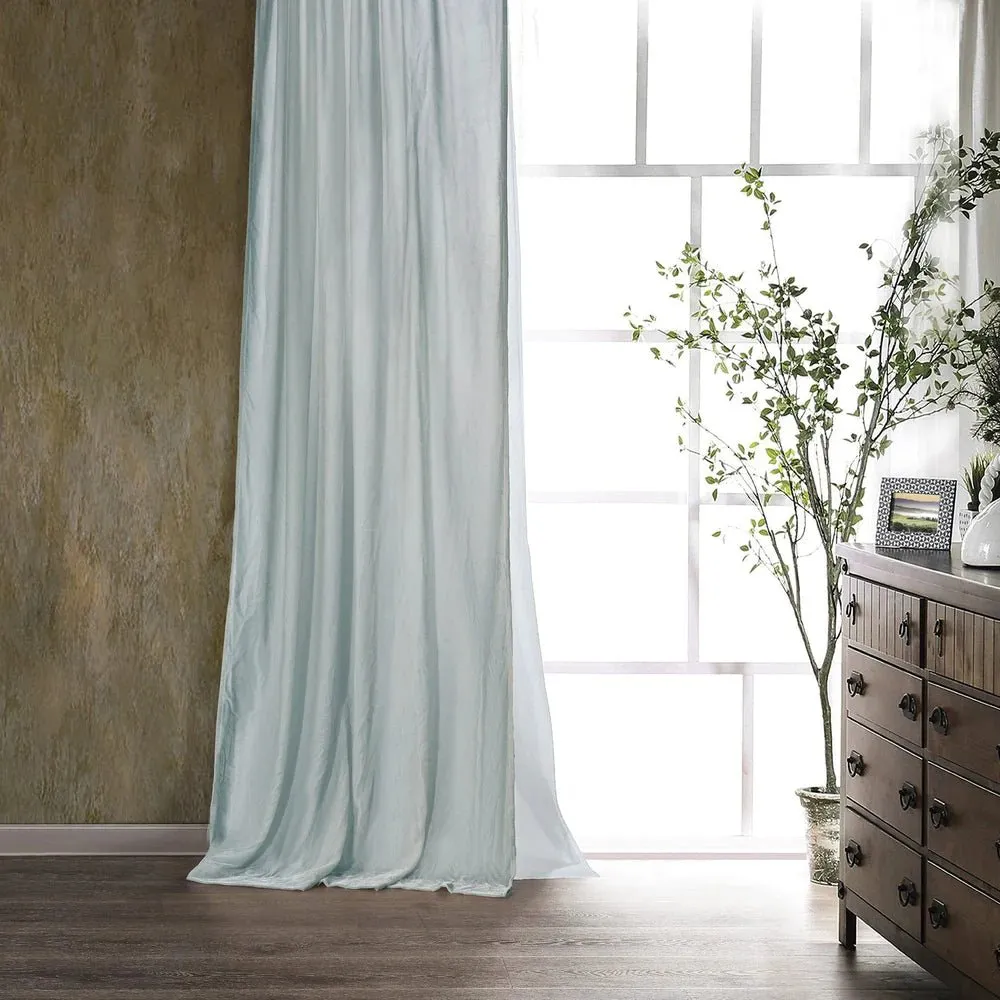 Luxurious Faux Silk Velvet Curtain - 10 Colors