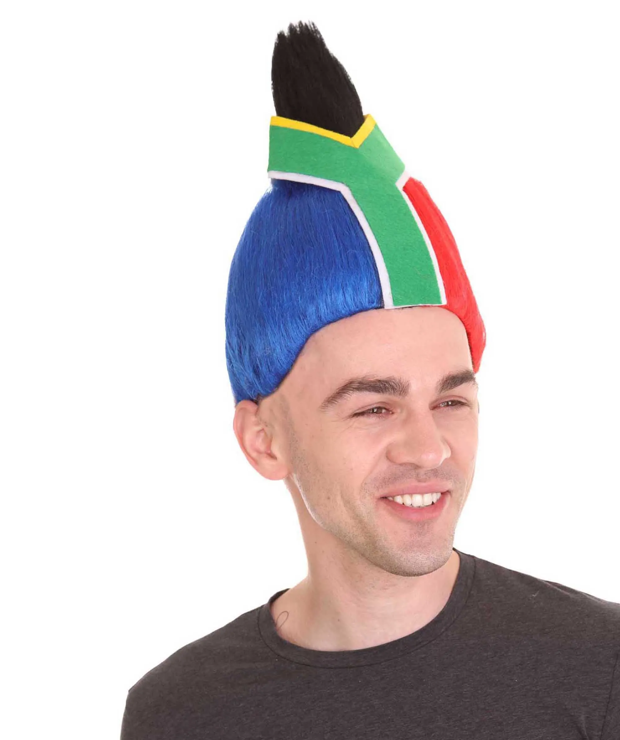 Men's Flag Troll Wig | Premium Breathable Capless Cap