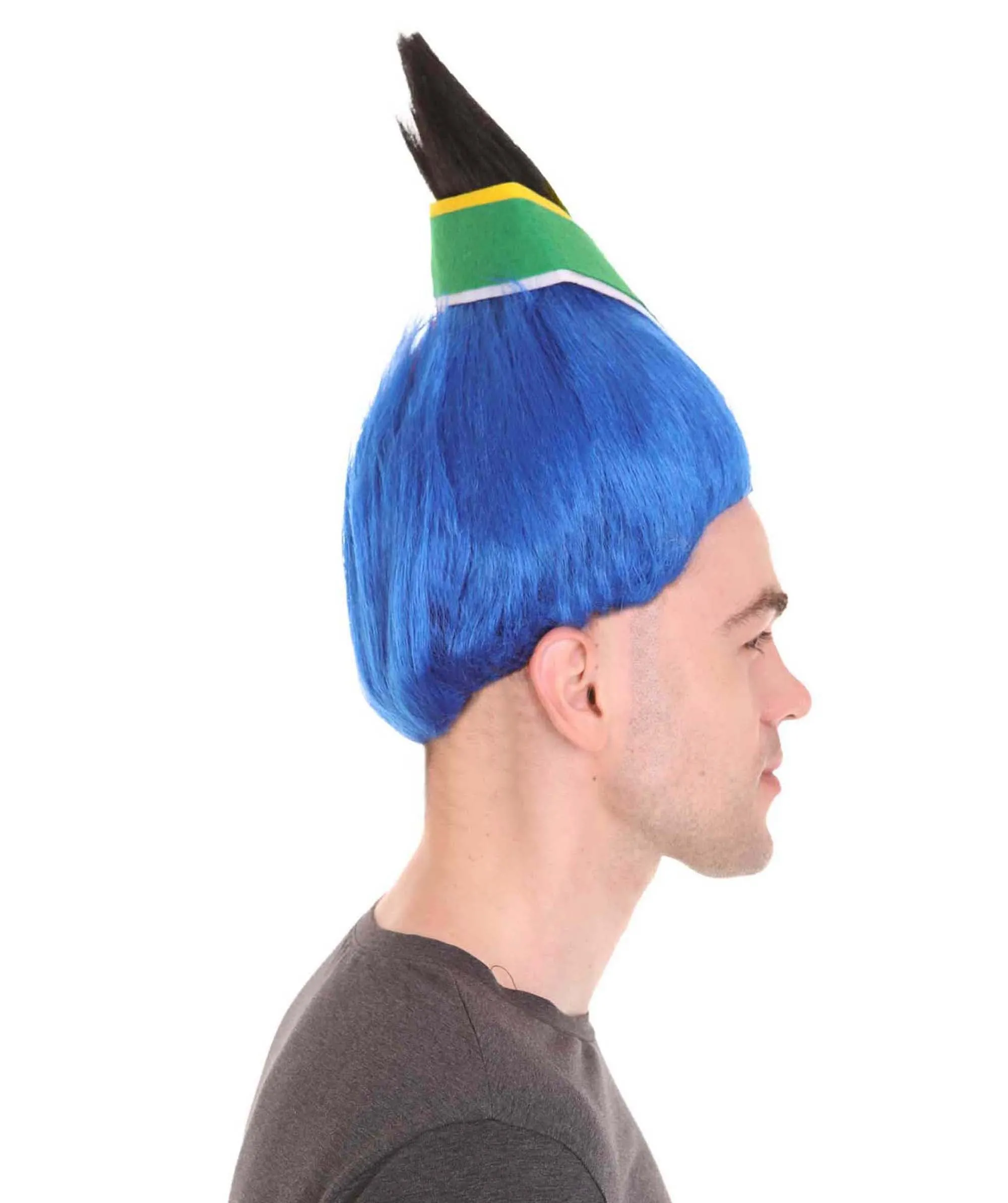 Men's Flag Troll Wig | Premium Breathable Capless Cap