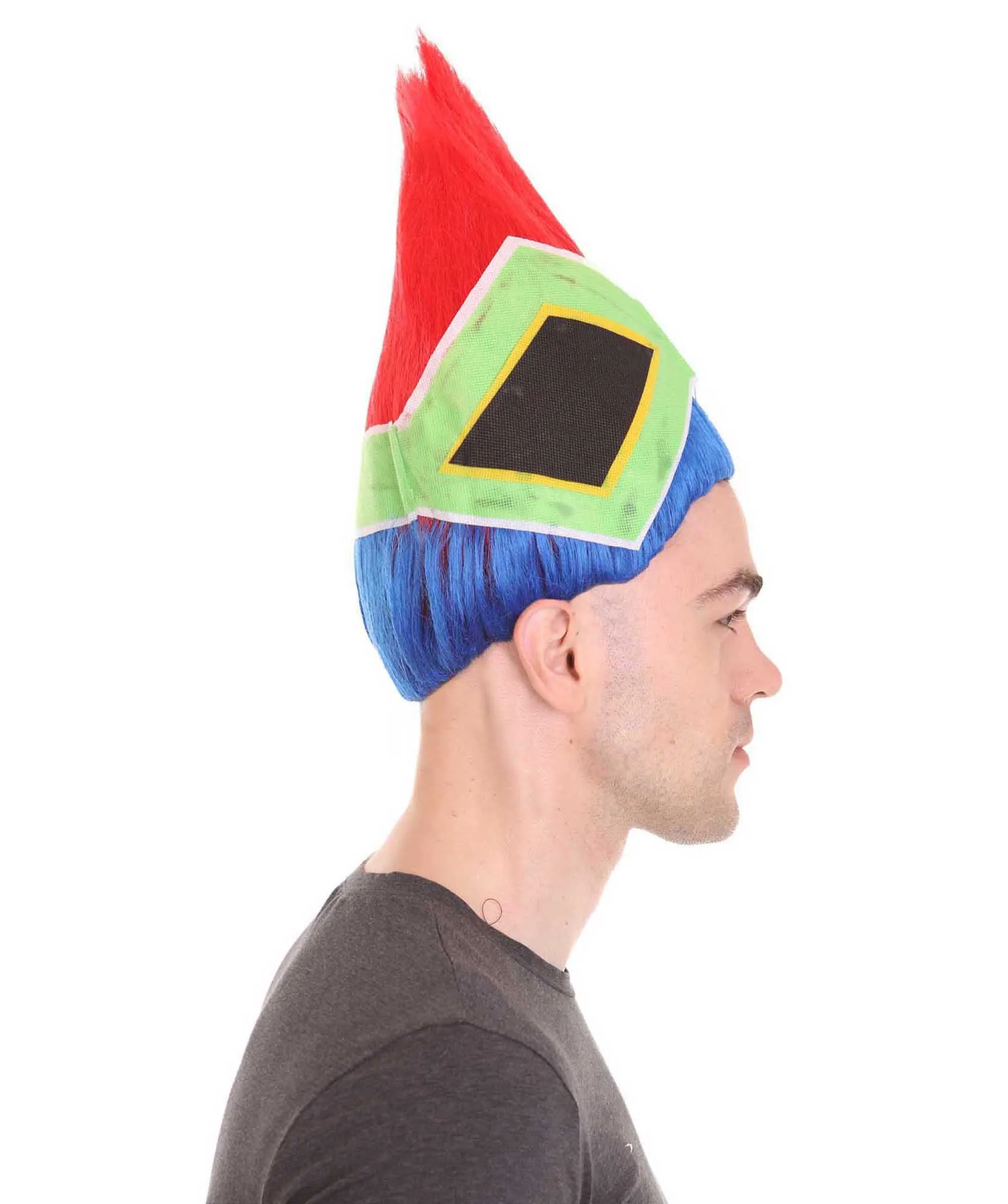 Men's Flag Troll Wig | Premium Breathable Capless Cap