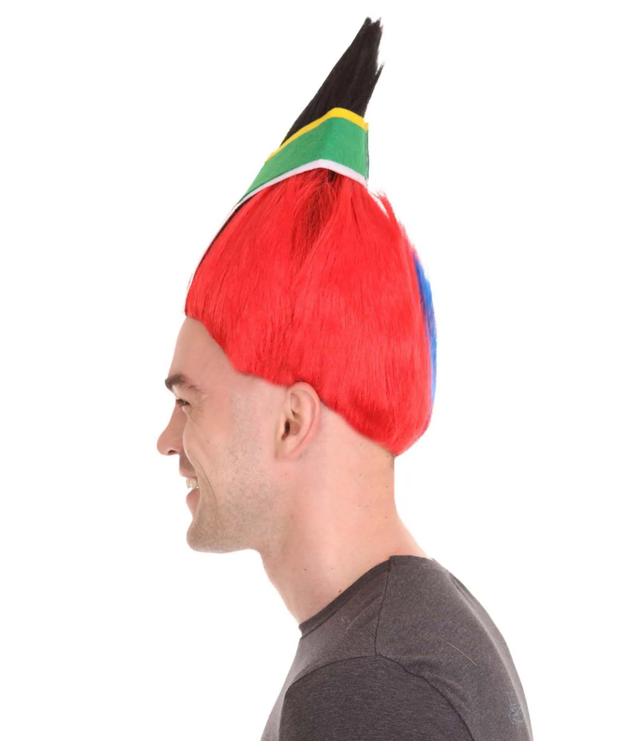 Men's Flag Troll Wig | Premium Breathable Capless Cap