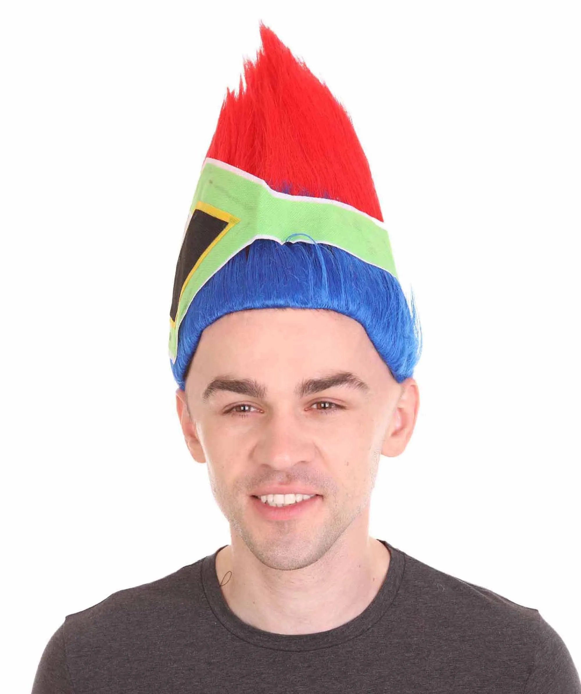 Men's Flag Troll Wig | Premium Breathable Capless Cap