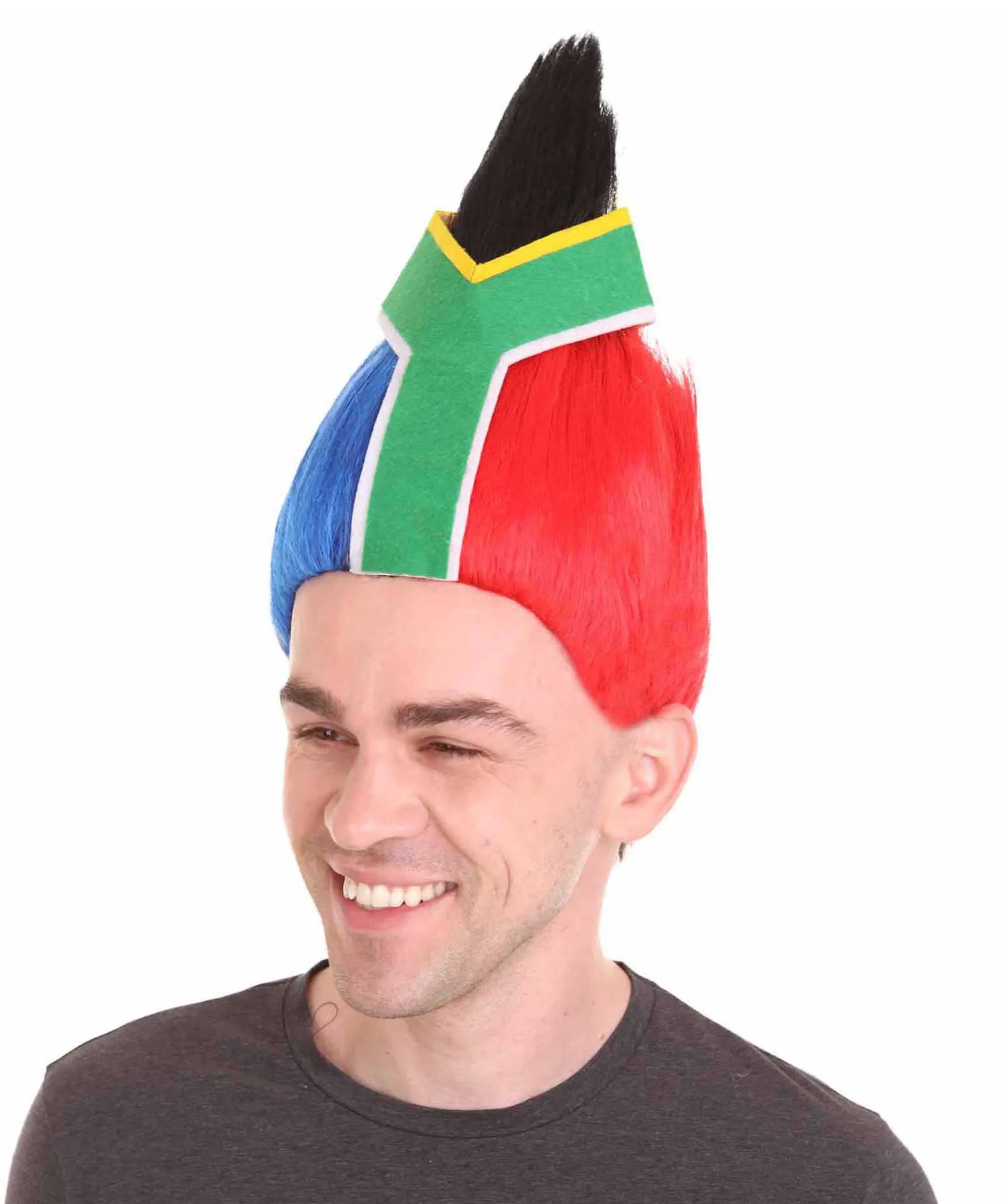 Men's Flag Troll Wig | Premium Breathable Capless Cap