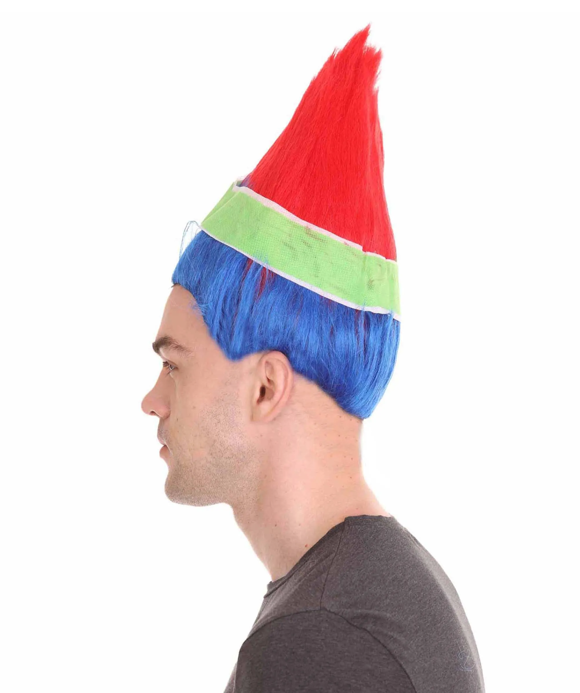 Men's Flag Troll Wig | Premium Breathable Capless Cap