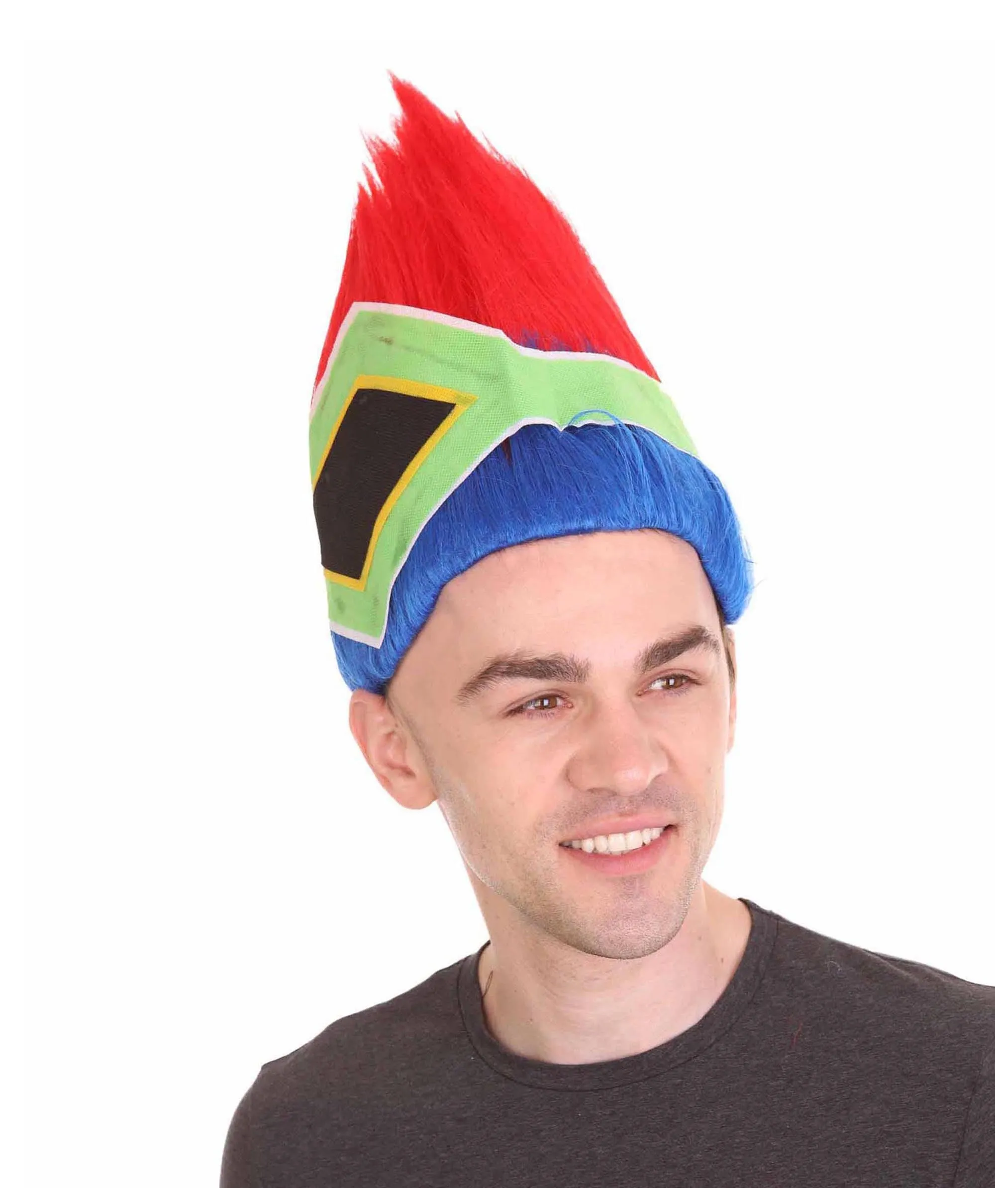 Men's Flag Troll Wig | Premium Breathable Capless Cap