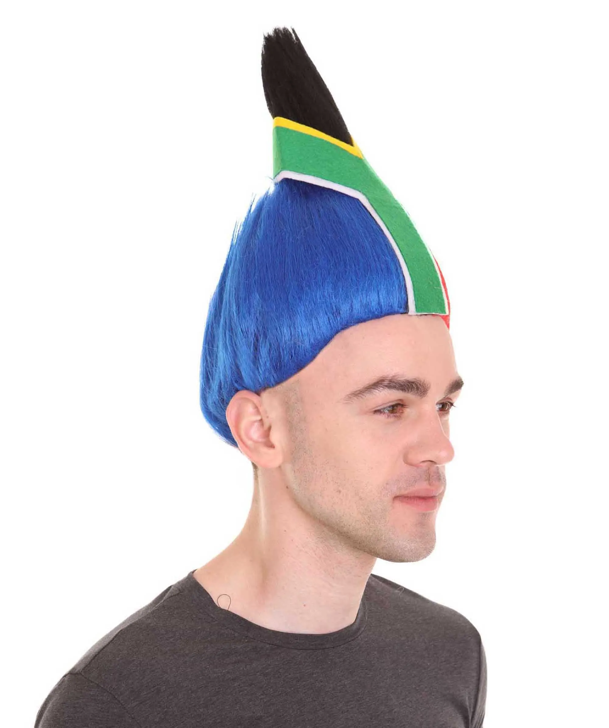 Men's Flag Troll Wig | Premium Breathable Capless Cap