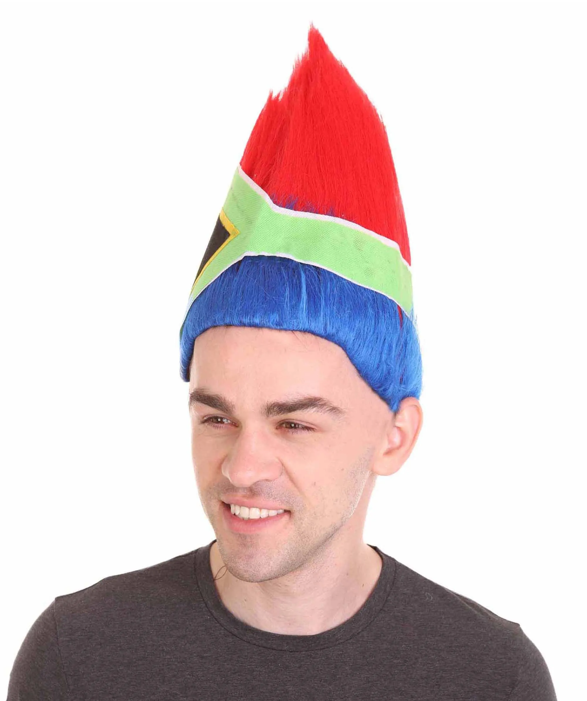 Men's Flag Troll Wig | Premium Breathable Capless Cap