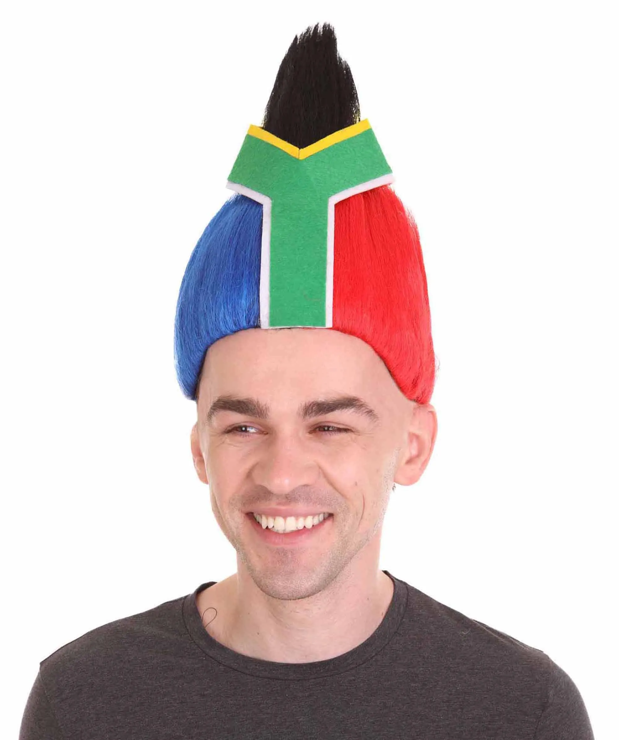 Men's Flag Troll Wig | Premium Breathable Capless Cap