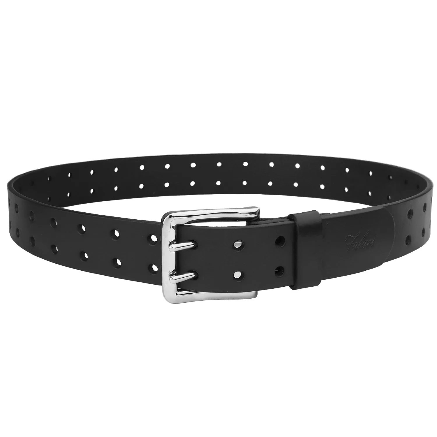 Men's Full Grain Leather Double Prong Belt