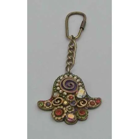 Michal Golan Warm Colorful Hamsa Keychain