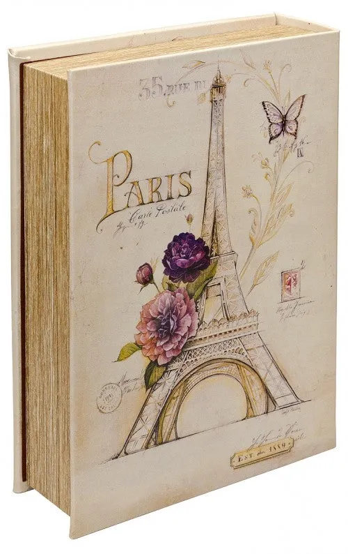 Mirrored Paris Storage Book Box