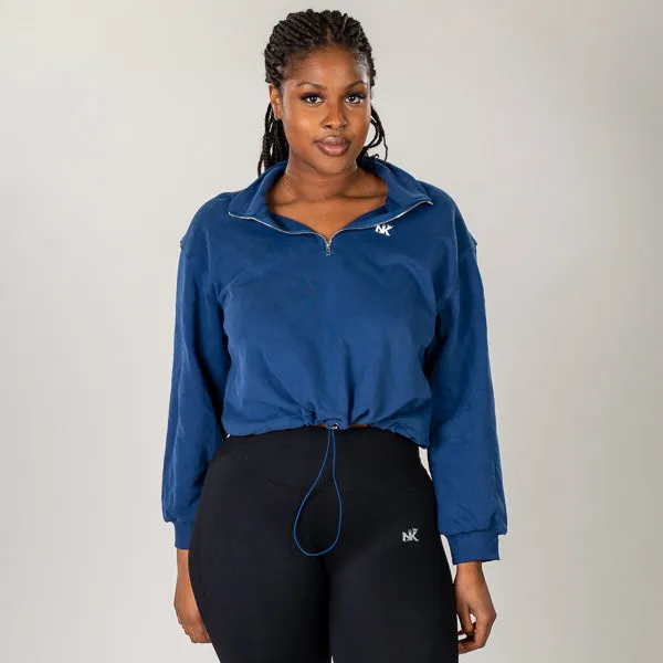 NK Deluxe - Blue  Oversize Crop