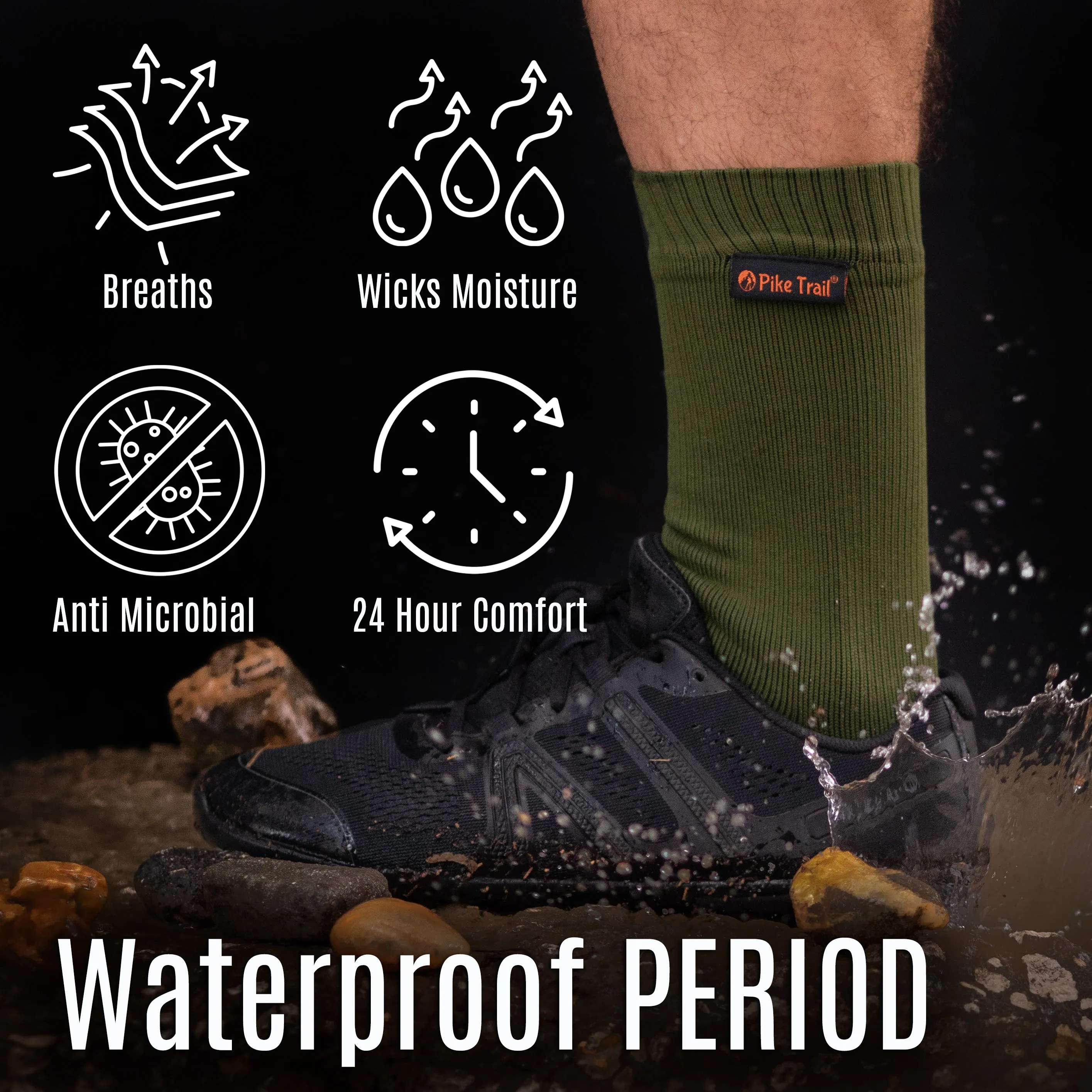 Pike Trail Waterproof Breathable Socks