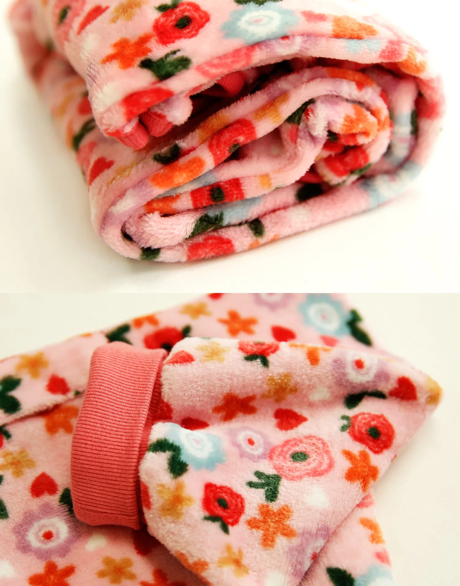 Pink Daisy Soft Microfibre Blanket Sleeper