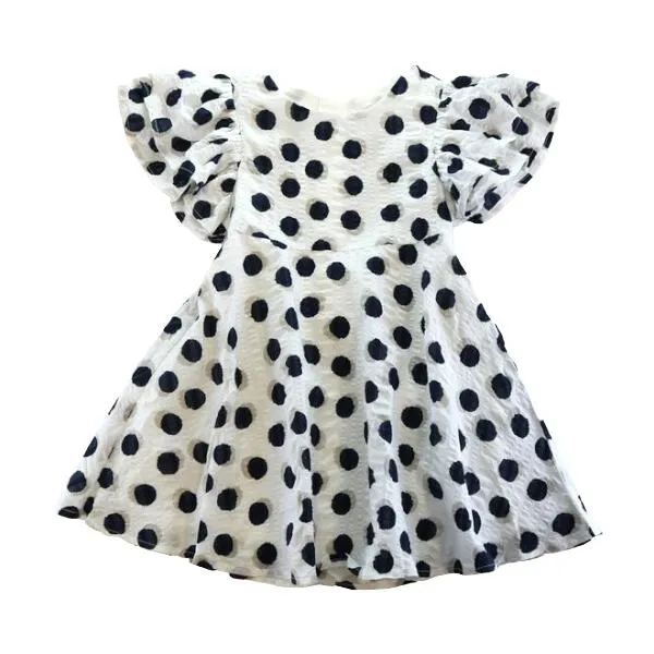 Polka Dot Crinkle Dress