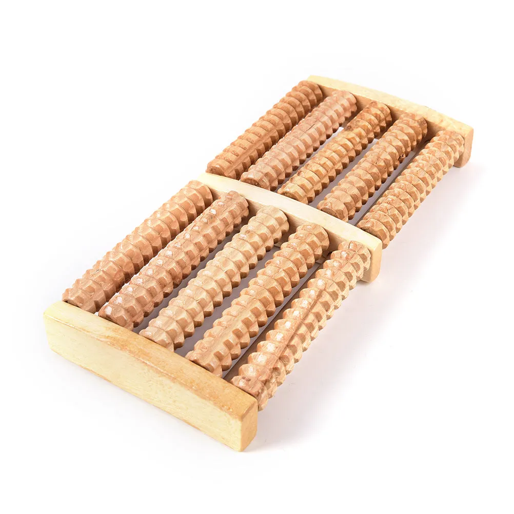 Premium Durable Wooden Roller Foot Massager