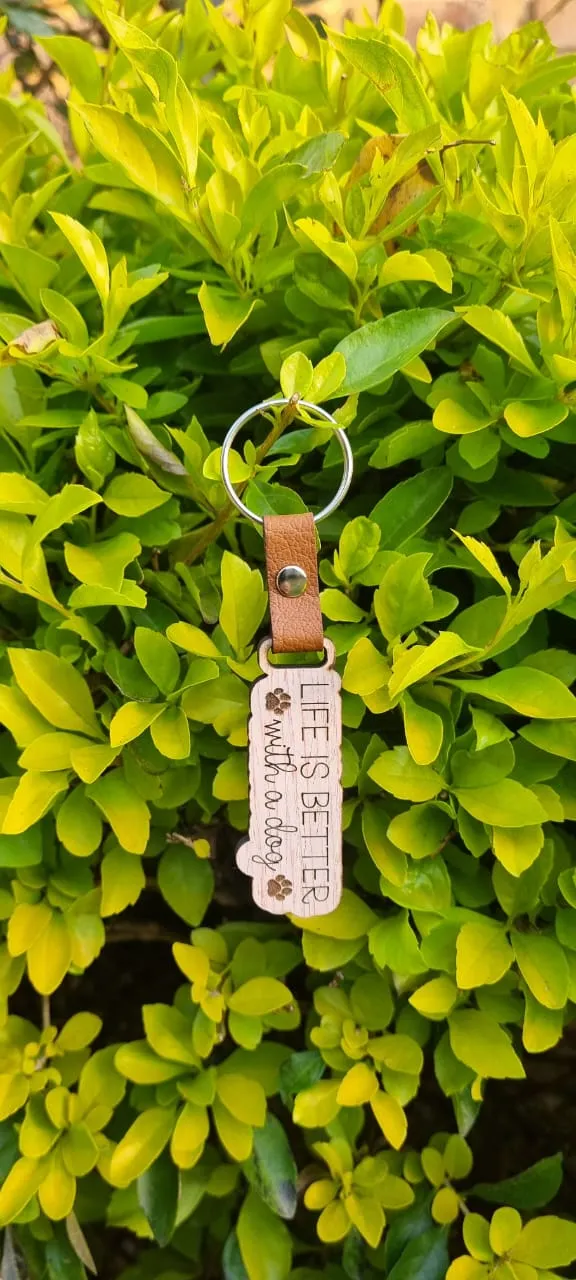 Quirky & Fun Wooden Keyrings