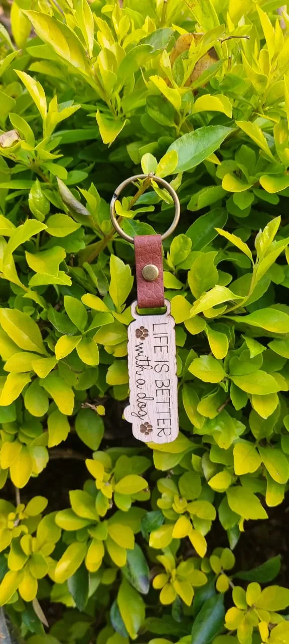 Quirky & Fun Wooden Keyrings