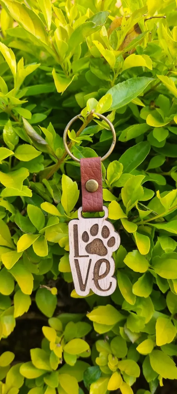 Quirky & Fun Wooden Keyrings