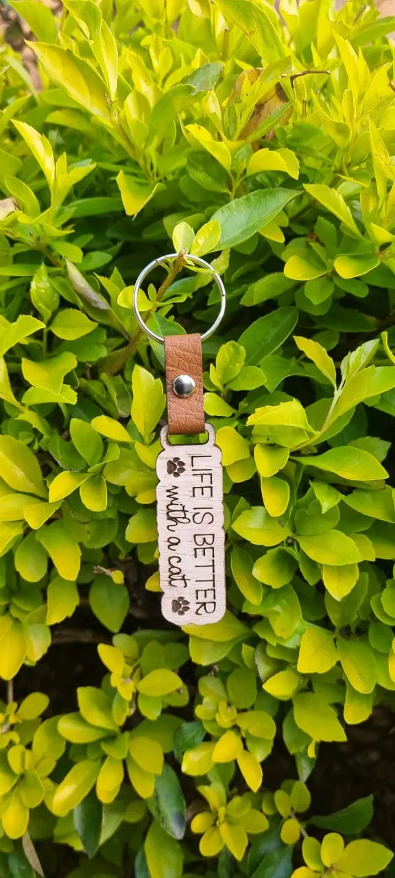 Quirky & Fun Wooden Keyrings