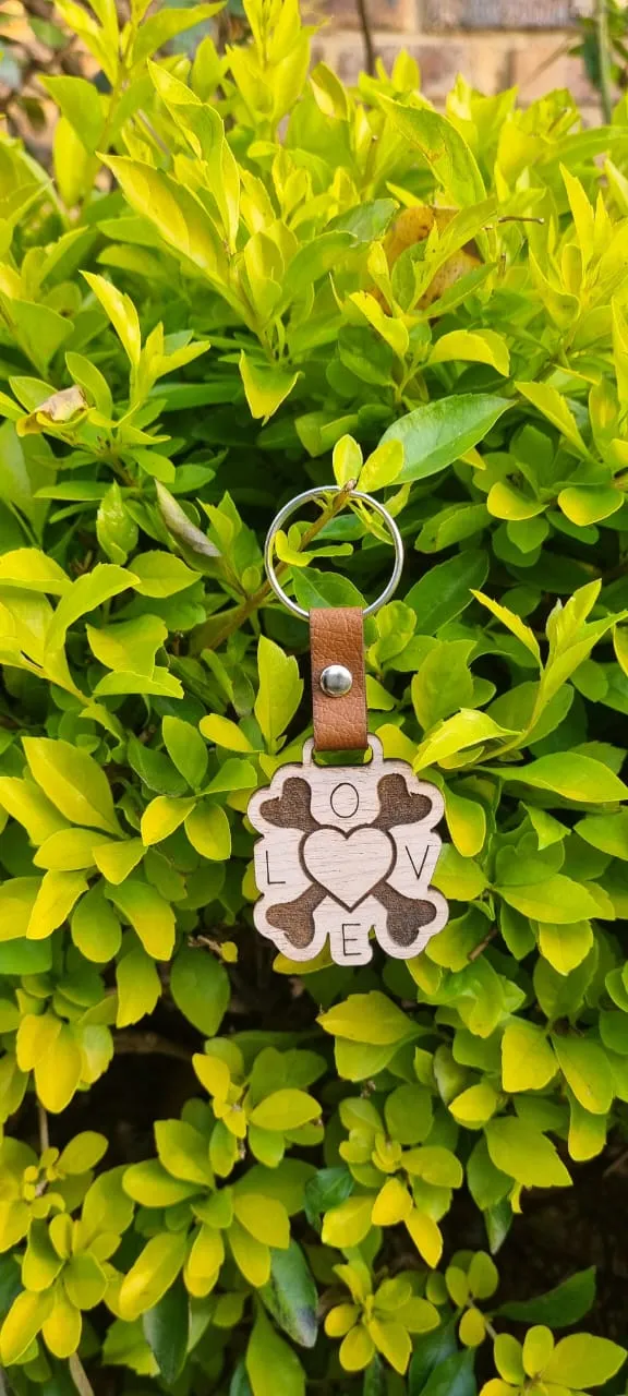 Quirky & Fun Wooden Keyrings