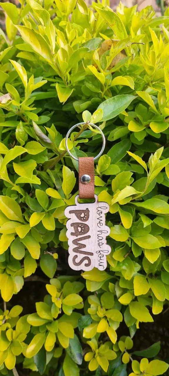 Quirky & Fun Wooden Keyrings