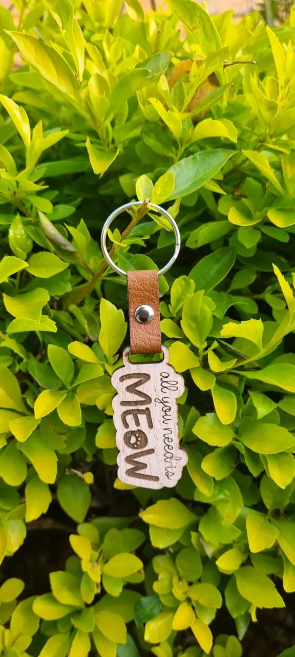 Quirky & Fun Wooden Keyrings