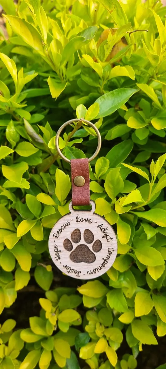 Quirky & Fun Wooden Keyrings