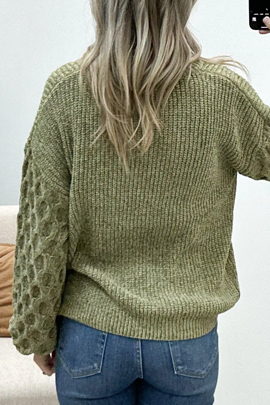 "Cozy Feels" Sweater (Olive)