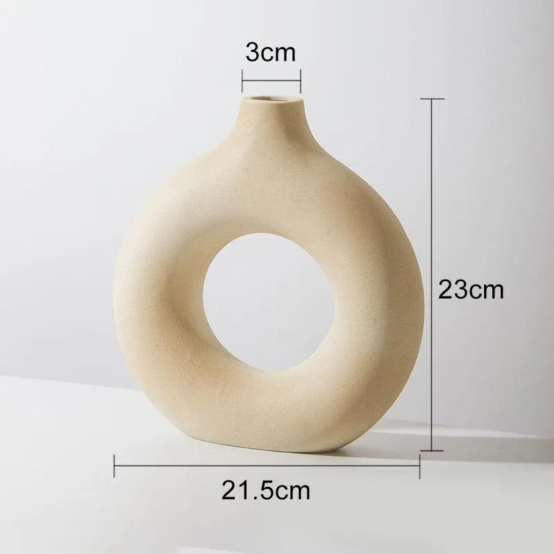 Round Ceramic Vase