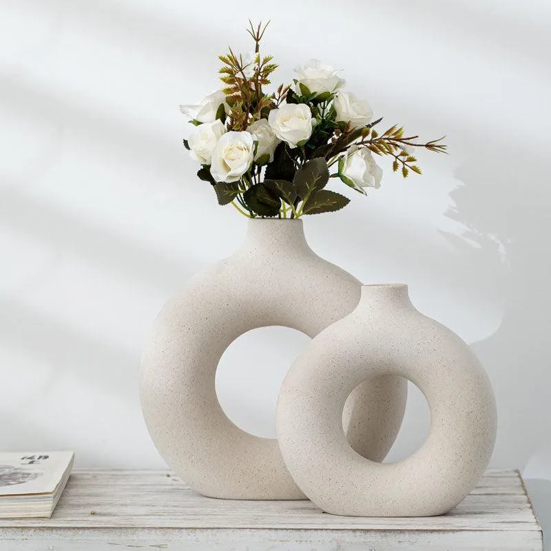 Round Ceramic Vase