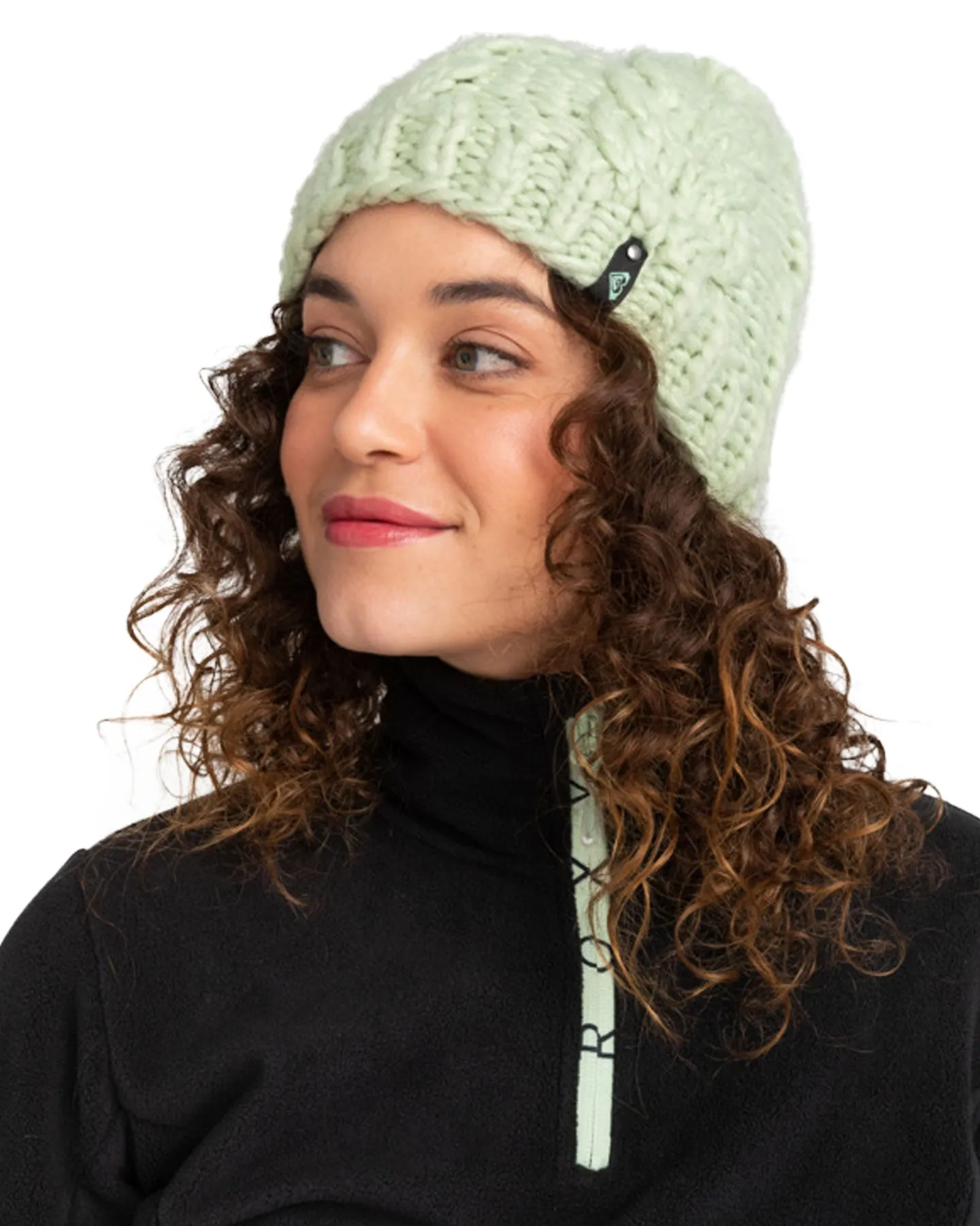 Roxy Women's Winter Beanie - Cameo Green