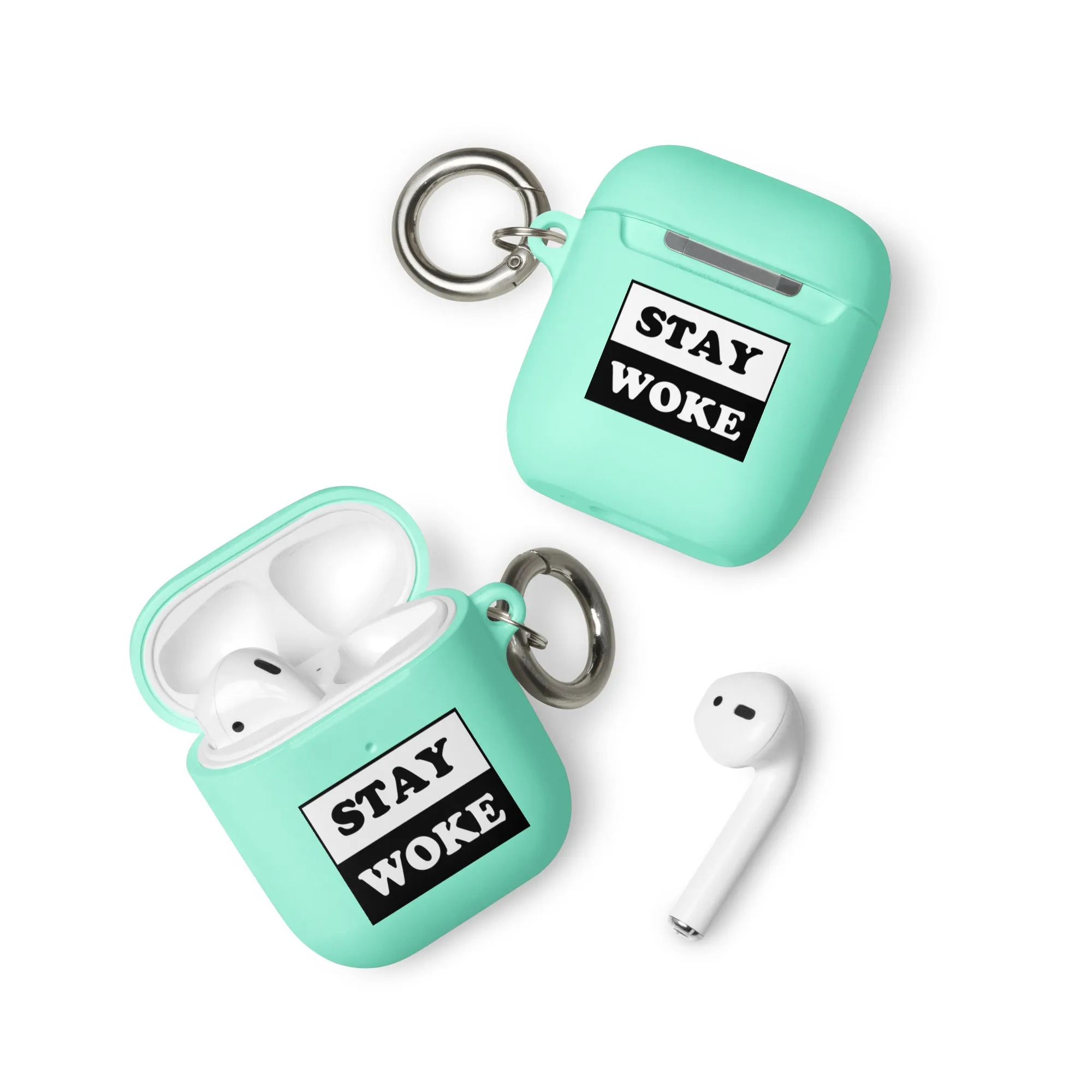 Rubber Case for Apple AirPods - Stay Woke