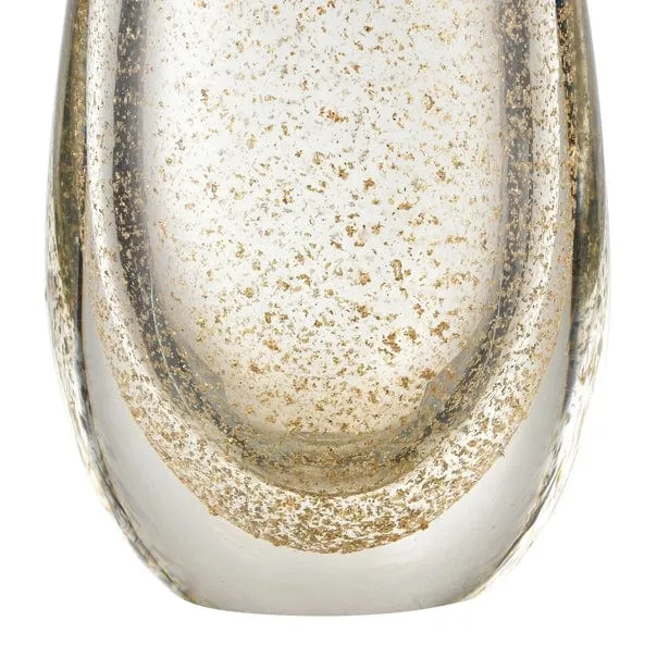 Sally Decorative Gold Fleck Glass Vase