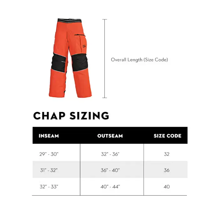 Stihl | Dynamic Zip Chaps | 40" Length - 6 Layer (7010 884 0817)