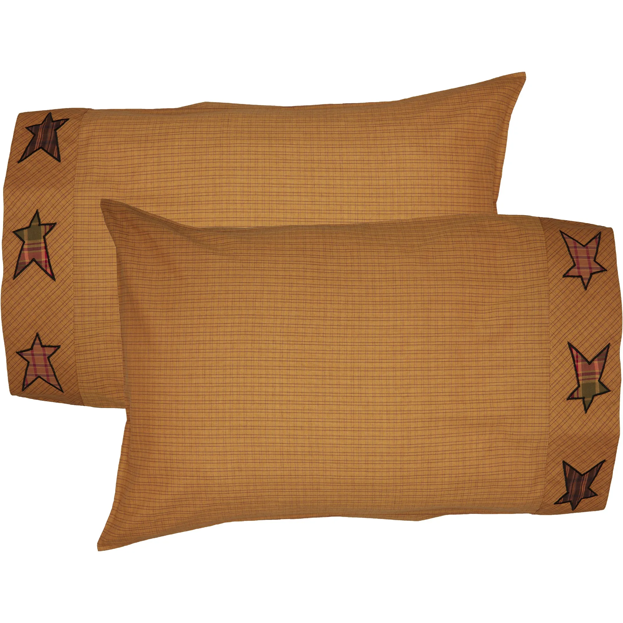 Stratton Pillow Case w/Applique Star Set of 2