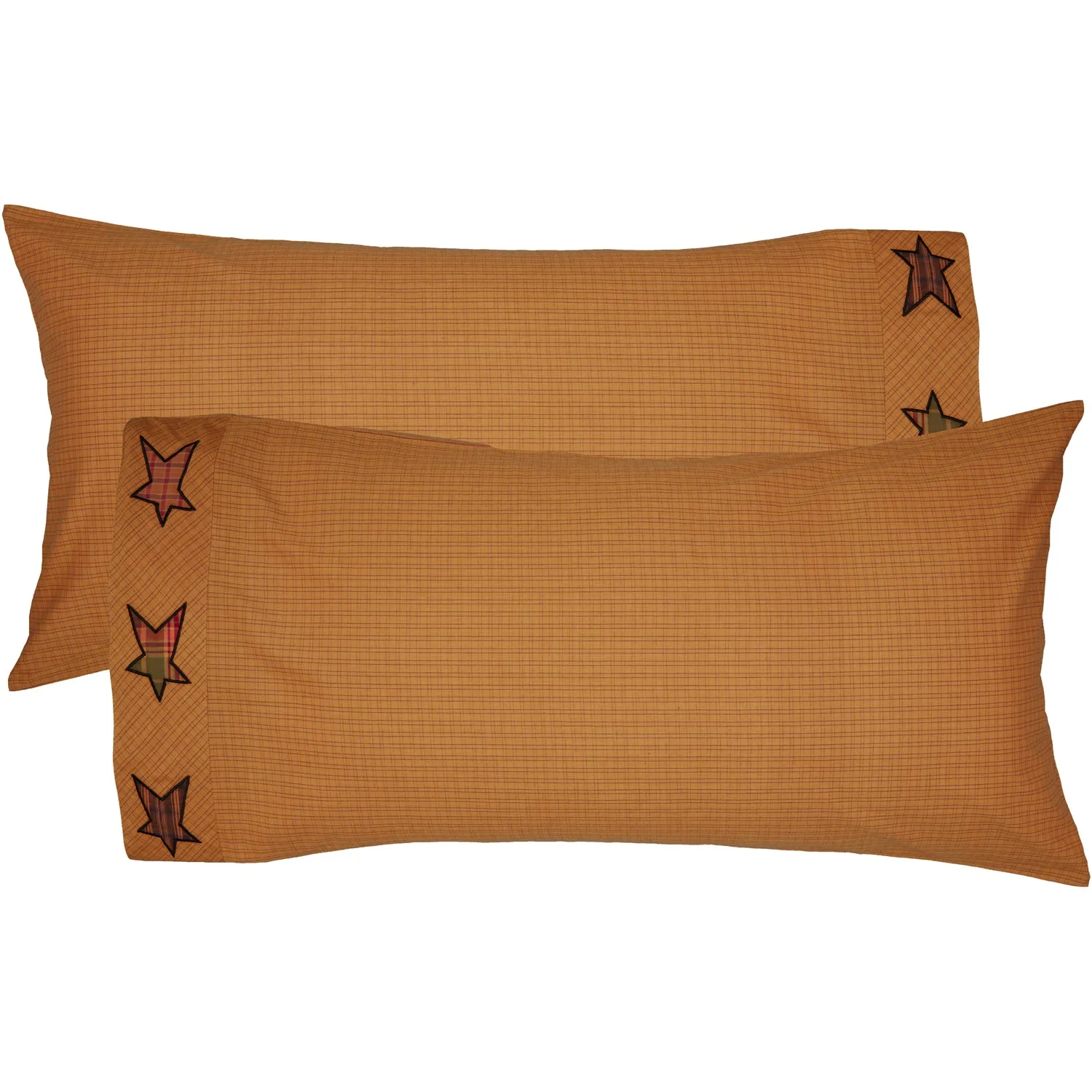 Stratton Pillow Case w/Applique Star Set of 2