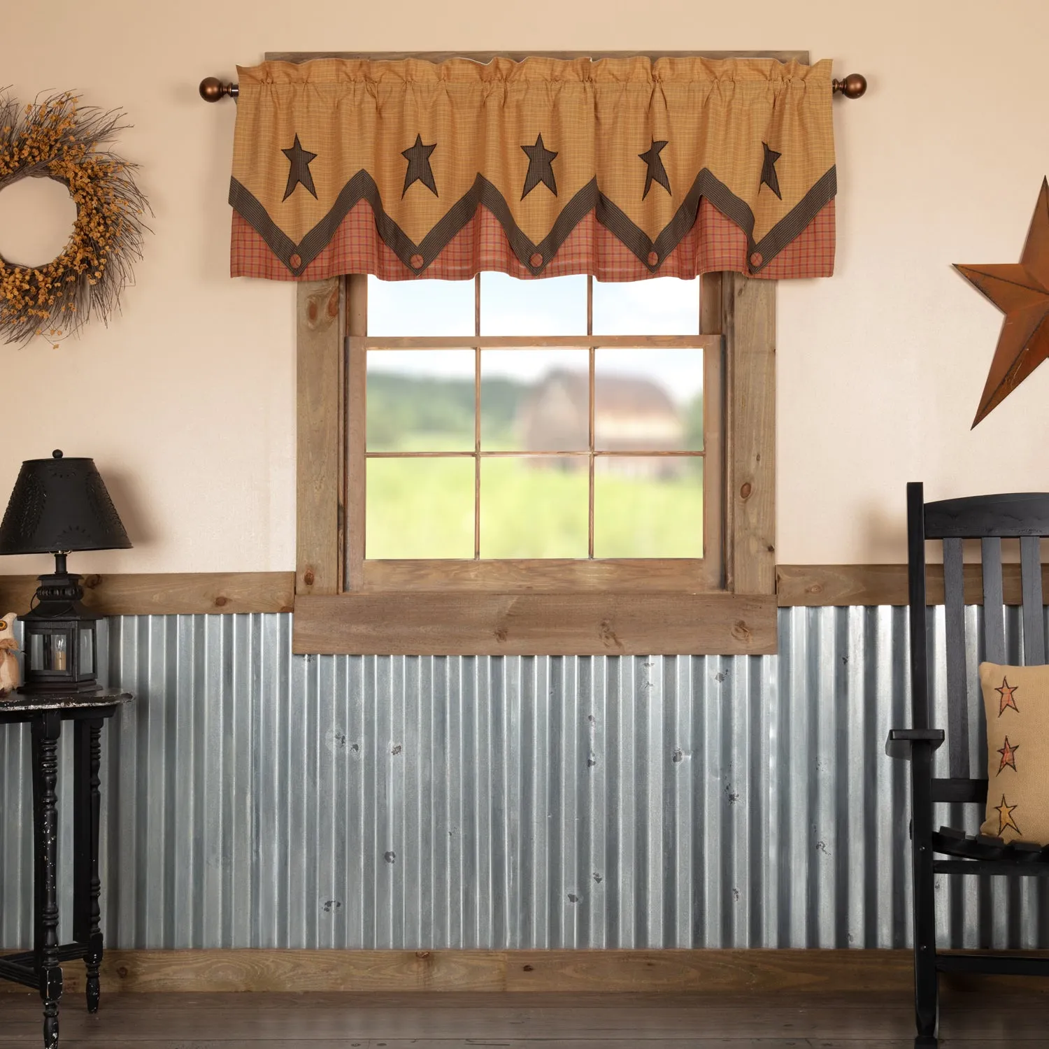 Stratton Primitive Star Valance Layered