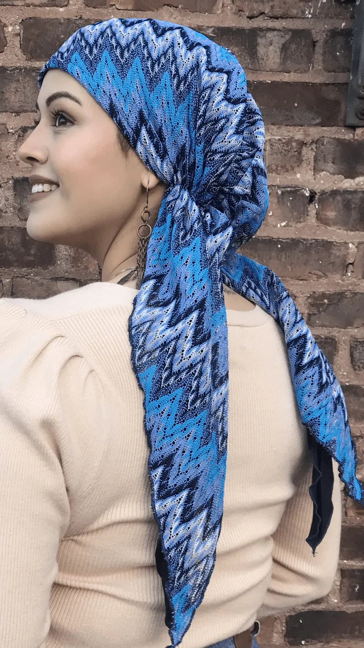 Stunning Uptown Girl Headwear | Tie Back Hat Pre Tied Autumn Fall Head Scarf Hijab Tichel