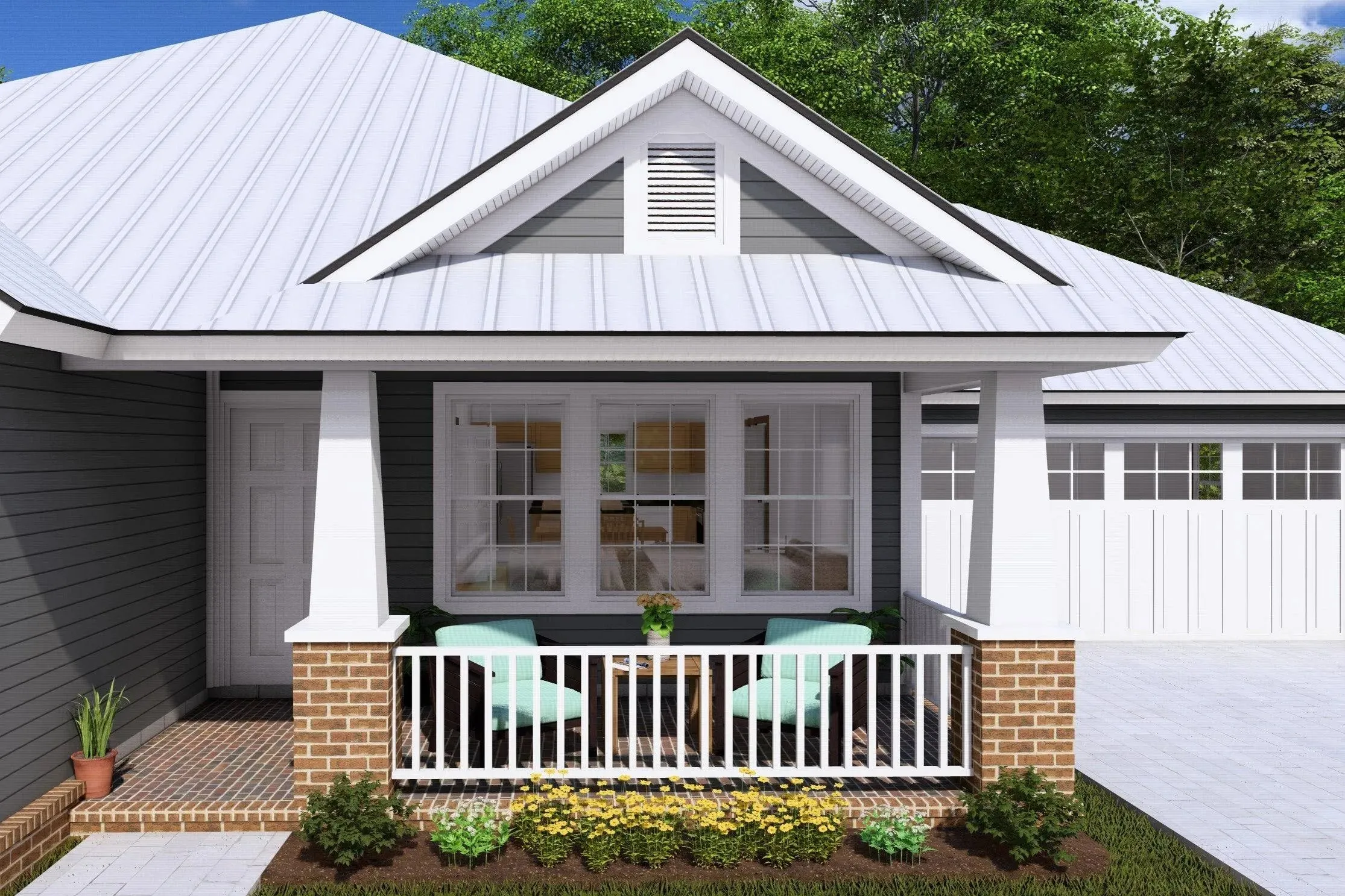 Stylish 3-Bedroom Home Plan with Modern Amenities