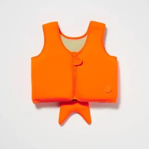 Swim Vest Sonny the Sea Creature Neon Orange