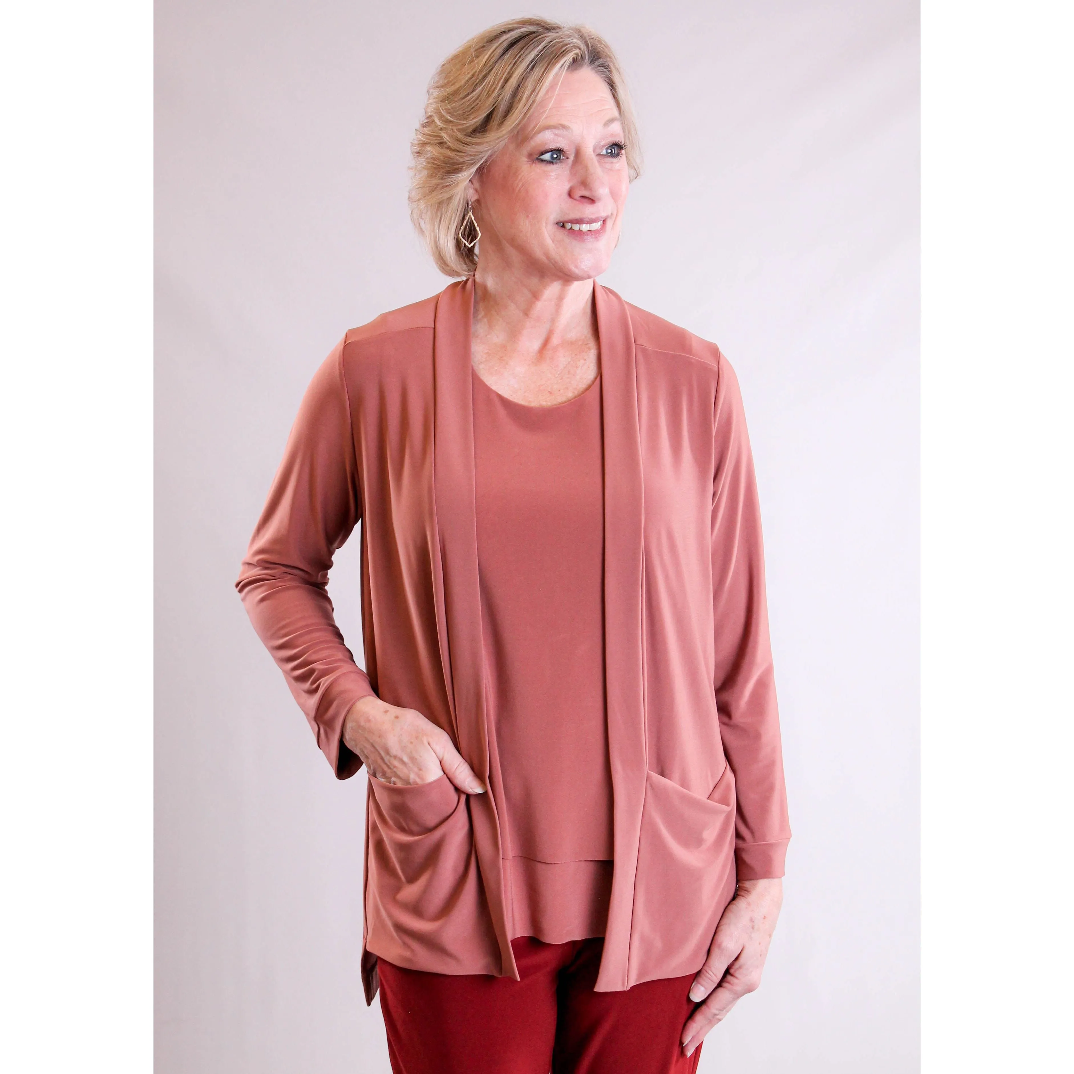 Sympli Core Cardigan with Pockets