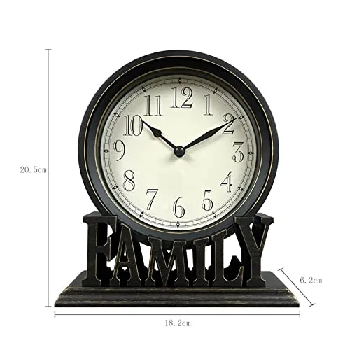 THE STYLE SUTRA Round Table Clock Decorative Silent Quartz Movement for Shelf Kitchen Decors StyleB|Clock for Home|Wall Clock|Clock for Wall